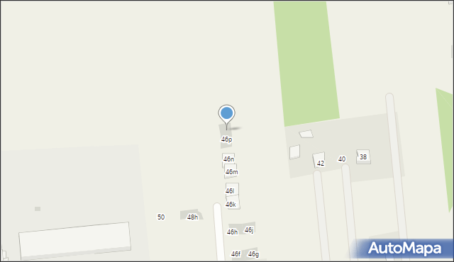 Błonie-Wieś, Bieniewicka, 46r, mapa Błonie-Wieś