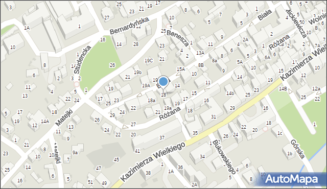 Bochnia, Biała, 18, mapa Bochni