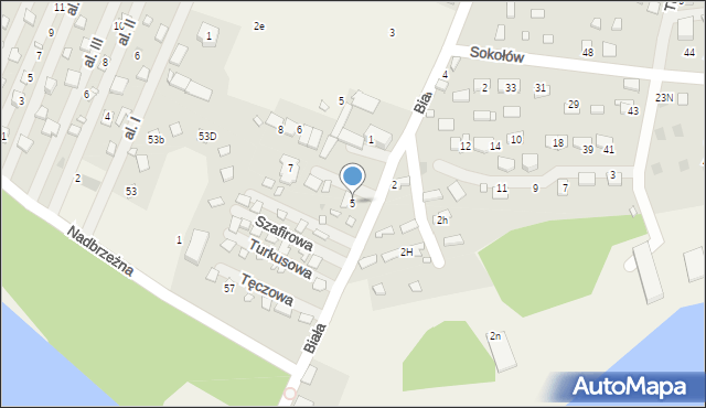 Boguchwałowice, Biała, 5, mapa Boguchwałowice