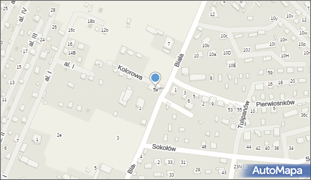 Boguchwałowice, Biała, 5a, mapa Boguchwałowice