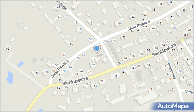 Brańsk, Binduga, 3, mapa Brańsk