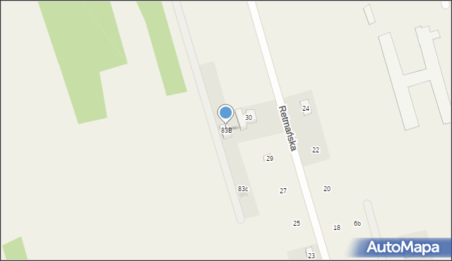 Brańszczyk, Bielińska, 83B, mapa Brańszczyk