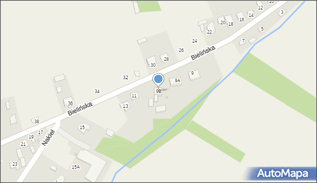 Brańszczyk, Bielińska, 9B, mapa Brańszczyk