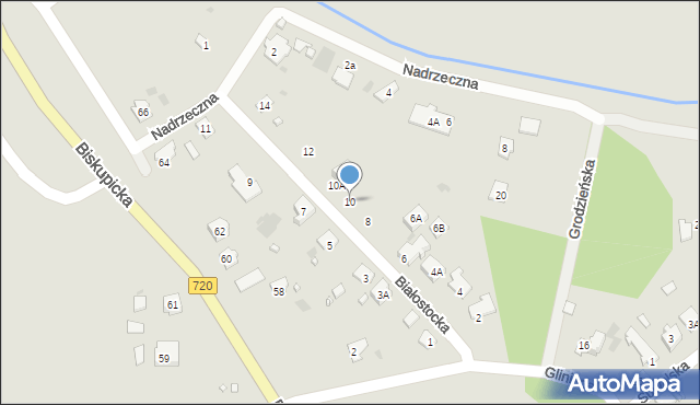 Brwinów, Białostocka, 10, mapa Brwinów