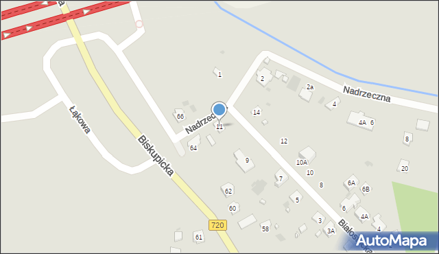 Brwinów, Białostocka, 11, mapa Brwinów