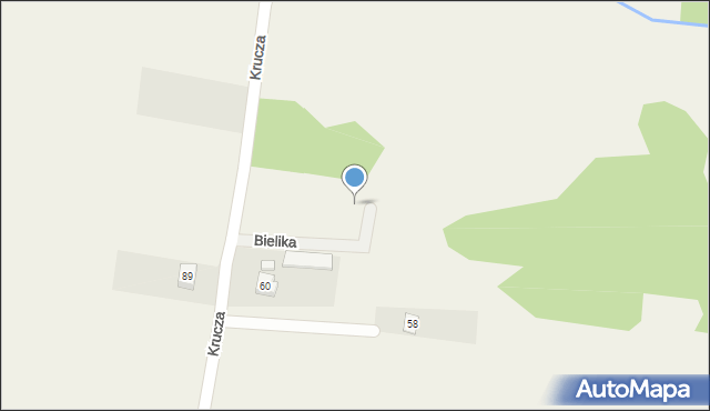 Budziska, Bielika, 3, mapa Budziska