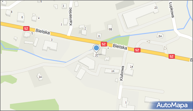 Bujaków, Bielska, 1C, mapa Bujaków