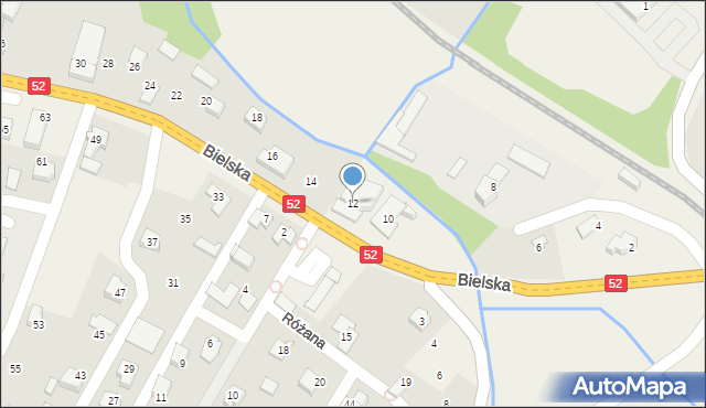 Bulowice, Bielska, 12, mapa Bulowice