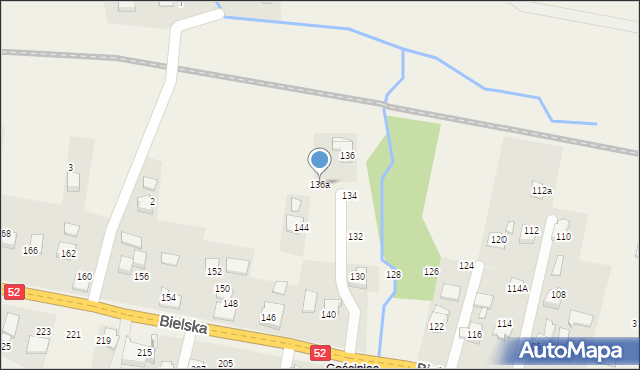 Bulowice, Bielska, 136a, mapa Bulowice