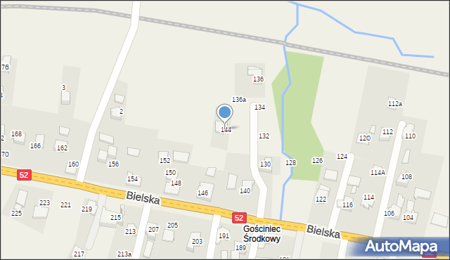 Bulowice, Bielska, 144, mapa Bulowice