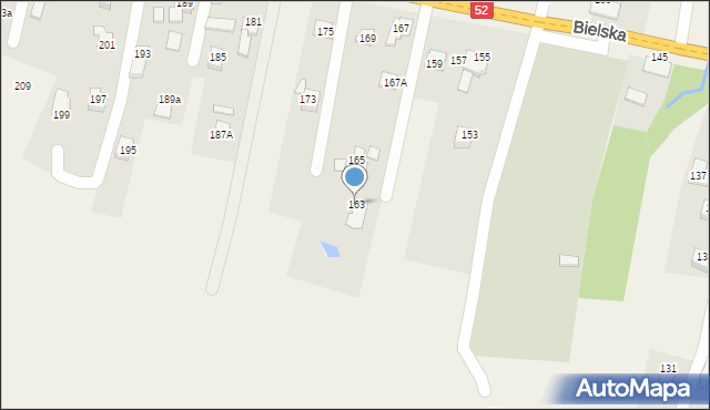 Bulowice, Bielska, 163, mapa Bulowice