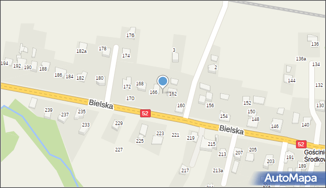 Bulowice, Bielska, 164, mapa Bulowice