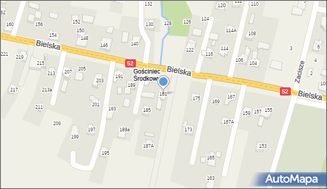 Bulowice, Bielska, 181, mapa Bulowice