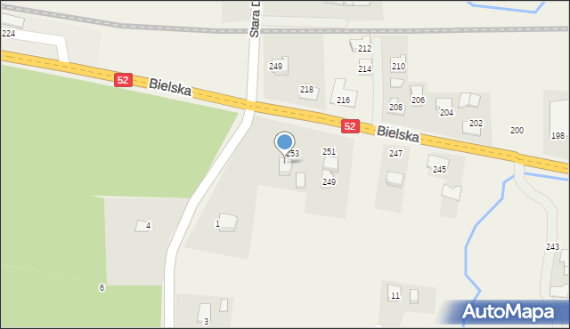 Bulowice, Bielska, 255, mapa Bulowice