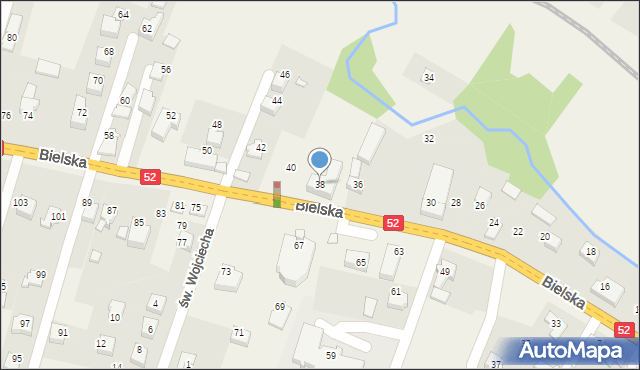 Bulowice, Bielska, 38, mapa Bulowice