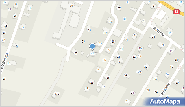 Bulowice, Bielska, 41, mapa Bulowice