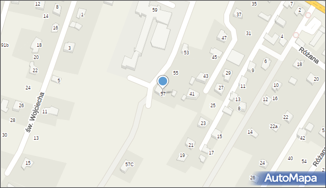 Bulowice, Bielska, 57, mapa Bulowice