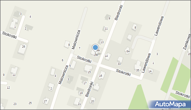 Cekanowo, Biedronki, 13b, mapa Cekanowo