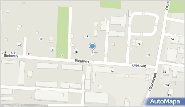 Chełm, Bieławin, 4, mapa Chełma