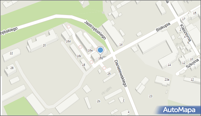 Chełmno, Biskupia, 16b, mapa Chełmno