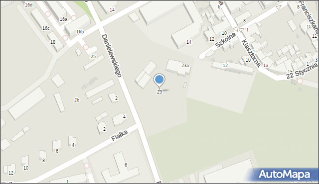 Chełmno, Biskupia, 23, mapa Chełmno