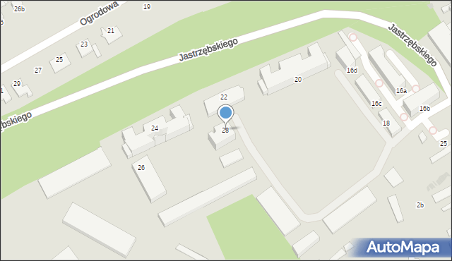 Chełmno, Biskupia, 28, mapa Chełmno