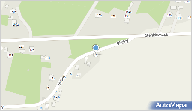 Chmielów, Bieliny, 2, mapa Chmielów