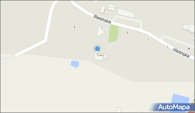 Ciechanów, Bielińska, 9, mapa Ciechanów