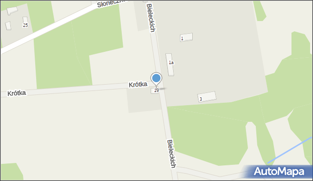 Ciemno-Gnojna, Bieleckich E. i H., 19, mapa Ciemno-Gnojna