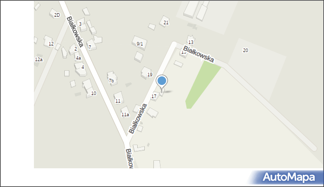 Cybinka, Białkowska, 17A, mapa Cybinka