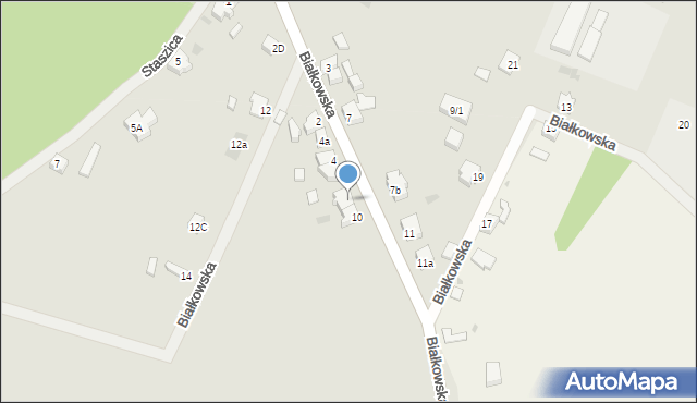 Cybinka, Białkowska, 8, mapa Cybinka
