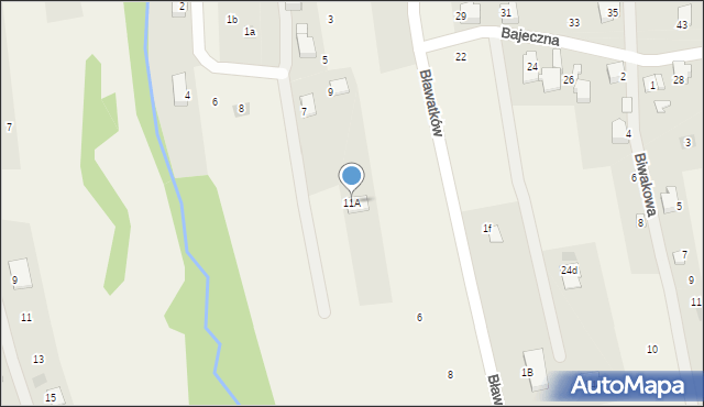 Czaniec, Biała, 11A, mapa Czaniec