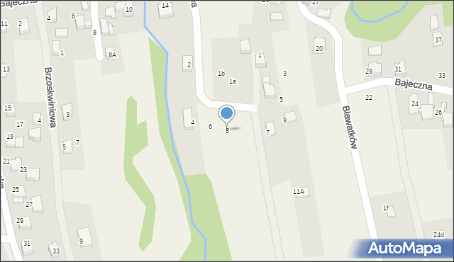 Czaniec, Biała, 8, mapa Czaniec