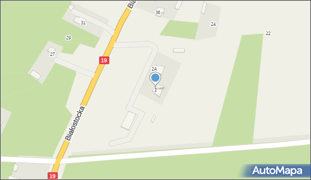 Czartajew, Białostocka, 2, mapa Czartajew