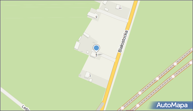 Czartajew, Białostocka, 5, mapa Czartajew