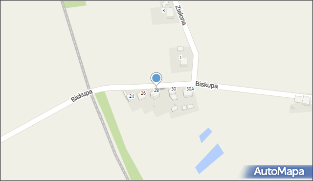 Czernica, Biskupa, 28, mapa Czernica