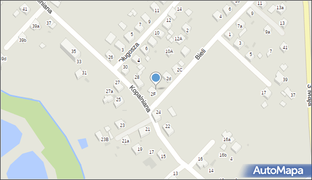 Czerwionka-Leszczyny, Bieli, 2e, mapa Czerwionka-Leszczyny