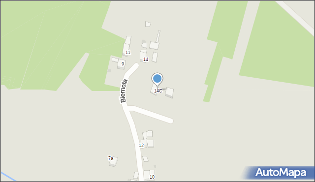 Czerwionka-Leszczyny, Biernota, 14C, mapa Czerwionka-Leszczyny