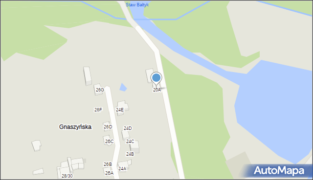 Częstochowa, Bieszczadzka, 20A, mapa Częstochowy