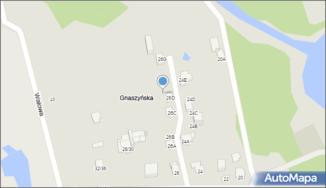 Częstochowa, Bieszczadzka, 26E, mapa Częstochowy