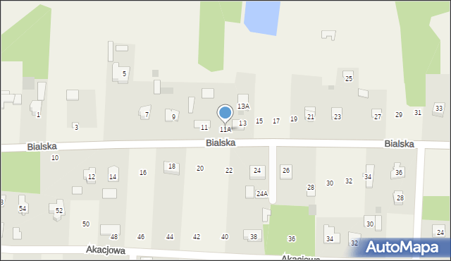Czosnówka, Bialska, 11A, mapa Czosnówka