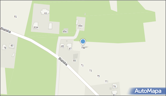 Czosnówka, Bialska, 73b, mapa Czosnówka