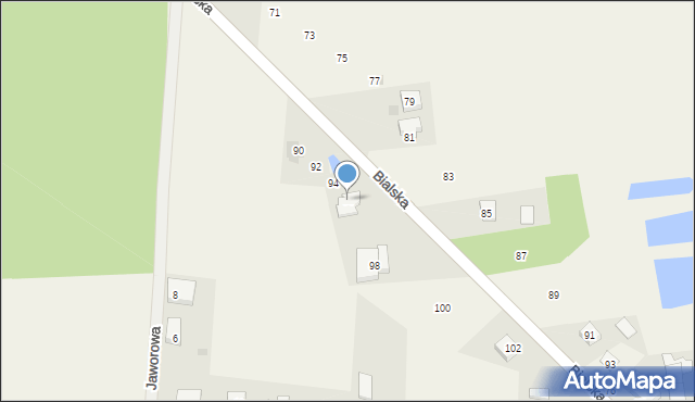 Czosnówka, Bialska, 96, mapa Czosnówka