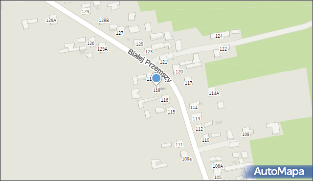 Dąbrowa Górnicza, Białej Przemszy, 118, mapa Dąbrowa Górnicza