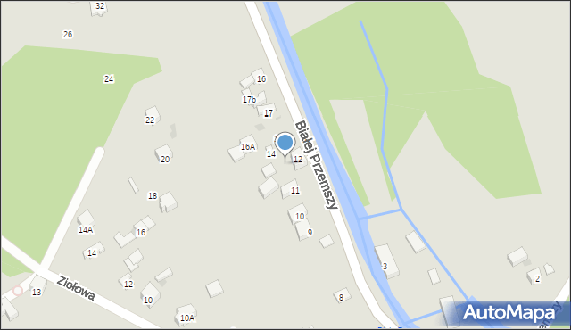 Dąbrowa Górnicza, Białej Przemszy, 13, mapa Dąbrowa Górnicza