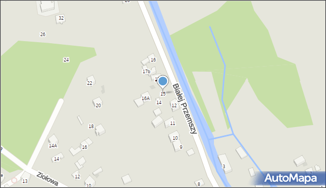 Dąbrowa Górnicza, Białej Przemszy, 15, mapa Dąbrowa Górnicza