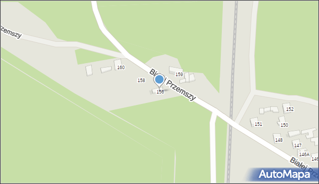 Dąbrowa Górnicza, Białej Przemszy, 156, mapa Dąbrowa Górnicza