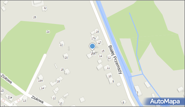 Dąbrowa Górnicza, Białej Przemszy, 16A, mapa Dąbrowa Górnicza