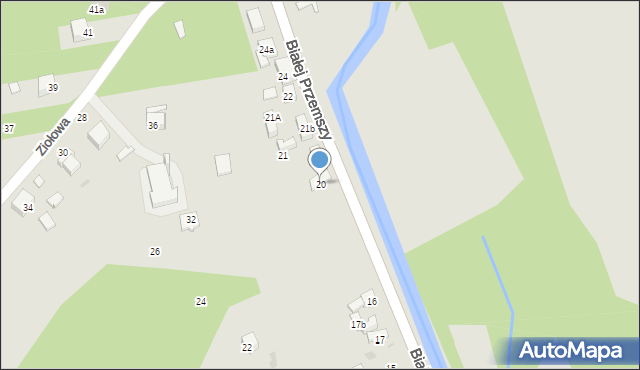 Dąbrowa Górnicza, Białej Przemszy, 20, mapa Dąbrowa Górnicza