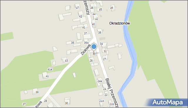Dąbrowa Górnicza, Białej Przemszy, 30, mapa Dąbrowa Górnicza